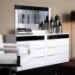 Impera 8-Drawer White and Black Lacquer Dresser - VIG-IMPERA-DR