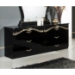 Judy Dresser in Black and Gold - Made in Italy - VIG-JUDY-DR