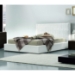 Lido Maxi Eco-Leather Bed in White - Made in Italy - VIG-LIDOMAXI-BED