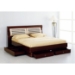 Liza Two-Toned Lacquer Storage Platform Bed - VIG-LIZA-BED