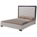 Ludwig Button-Tufted White Leather Bed - VIG-LUDWIG-BED-LE