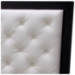 Ludwig Button-Tufted White Leather Bed - VIG-LUDWIG-BED-LE