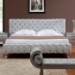 Monte Carlo Platinum Edition Silver Modern Bed - VIG-MONTECARLO-PLATINUM-BED