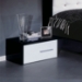 Moon Black and White Nightstand - Made in Italy - VIG-MOON-NS