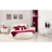 Ophelia Temptation Round Leather Bed with Mattress - VIG-8C005A-BED