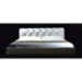Sophia White Leather Tufted Platform Bed - VIG-408-BED