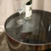 Genesis Steel and Tinted Glass Modern End Table - WI-931B2-GR