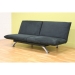 Nora Black Casual Convertible Sofa Bed - WI-FS36591