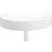 Aminta Round Bentwood Table - Storage Compartment, White - WI-AKING-24128