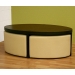 Alfresco Oval Coffee Table with Ottomans Set - WI-ALFRESCO-SET