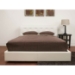 Chesterfield Queen Leather Bed in Off-White - WI-B-180-8143-QUEEN
