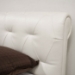 Chesterfield Queen Leather Bed in Off-White - WI-B-180-8143-QUEEN