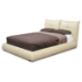 Athena Cream Leather Queen Platform Bed - WI-B-75-693-QUEEN