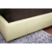 Athena Cream Leather Queen Platform Bed - WI-B-75-693-QUEEN