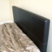 Georgette Leather Platform Bed in Brown - WI-B-11-509-X