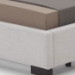 Bristol Tufted Light Grey Linen Queen Bed - WI-B-166-C279-QUEEN-BED