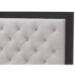 Bristol Tufted Light Grey Linen Queen Bed - WI-B-166-C279-QUEEN-BED