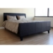 Seth Queen Leather Platform Bed in Brown - WI-B-22-509