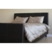 Seth Queen Leather Platform Bed in Brown - WI-B-22-509