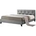 Annette Linen Upholstered Platform Bed - Tufted - WI-BBT6140A2-DE800