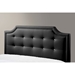 Carlotta Platform Bed - Button Tufted, Faux Leather - WI-BBT6376