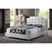 Carlotta Platform Bed - Button Tufted, Faux Leather - WI-BBT6376