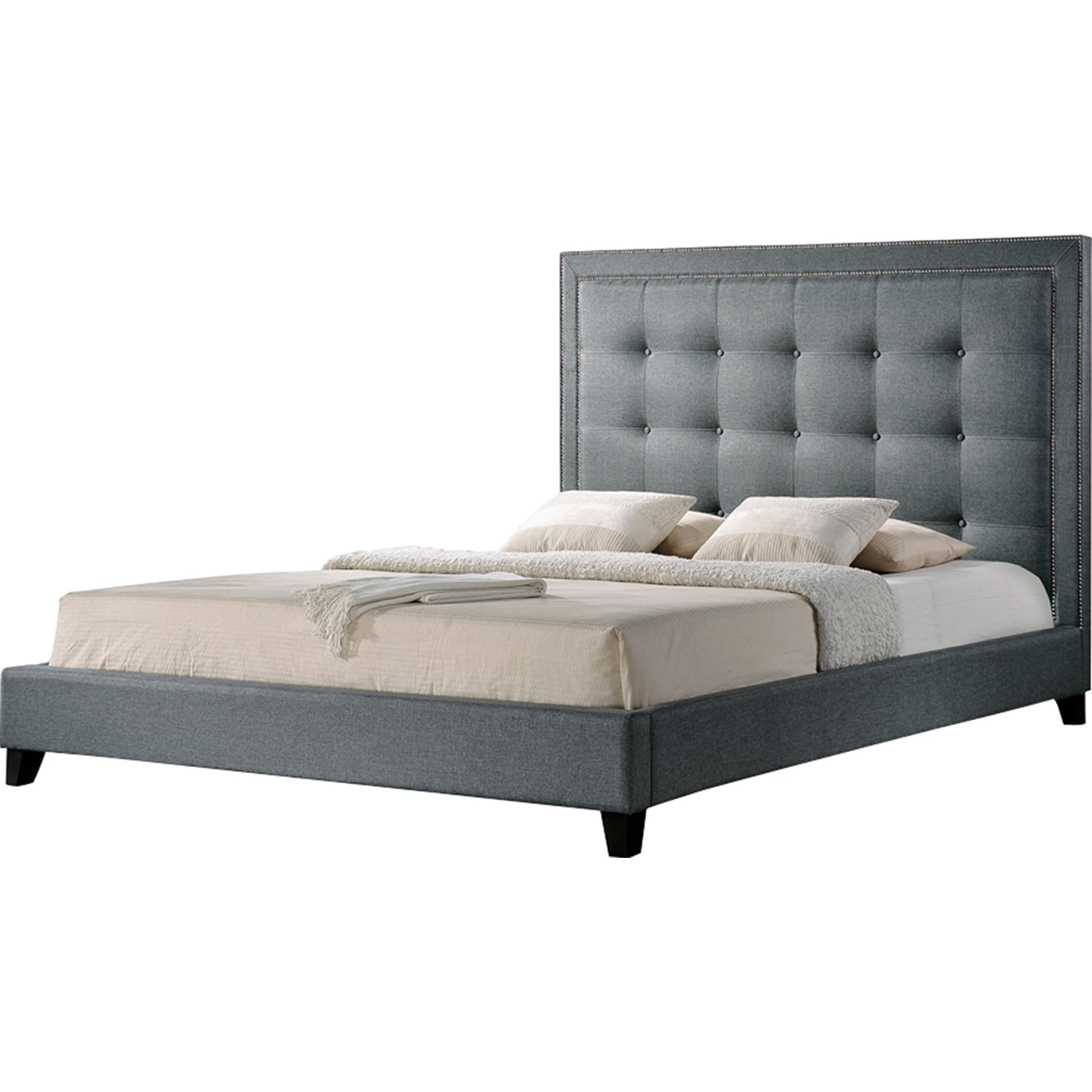 Hirst Platform Bed - Gray 