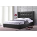 Favela Faux Leather Platform Bed - Button Tufted - WI-BBT6386-BED