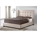 Favela Linen Platform Bed - Button Tufted - WI-BBT6386-U-BED