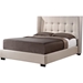 Favela Linen Platform Bed - Button Tufted - WI-BBT6386-U-BED