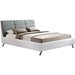 Bruno Platform Bed - White, Gray - WI-BBT6410-GRAY-WHITE
