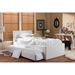 Cosmo Faux Leather Twin Trundle Bed - White - WI-BBT6469-TWIN-WHITE