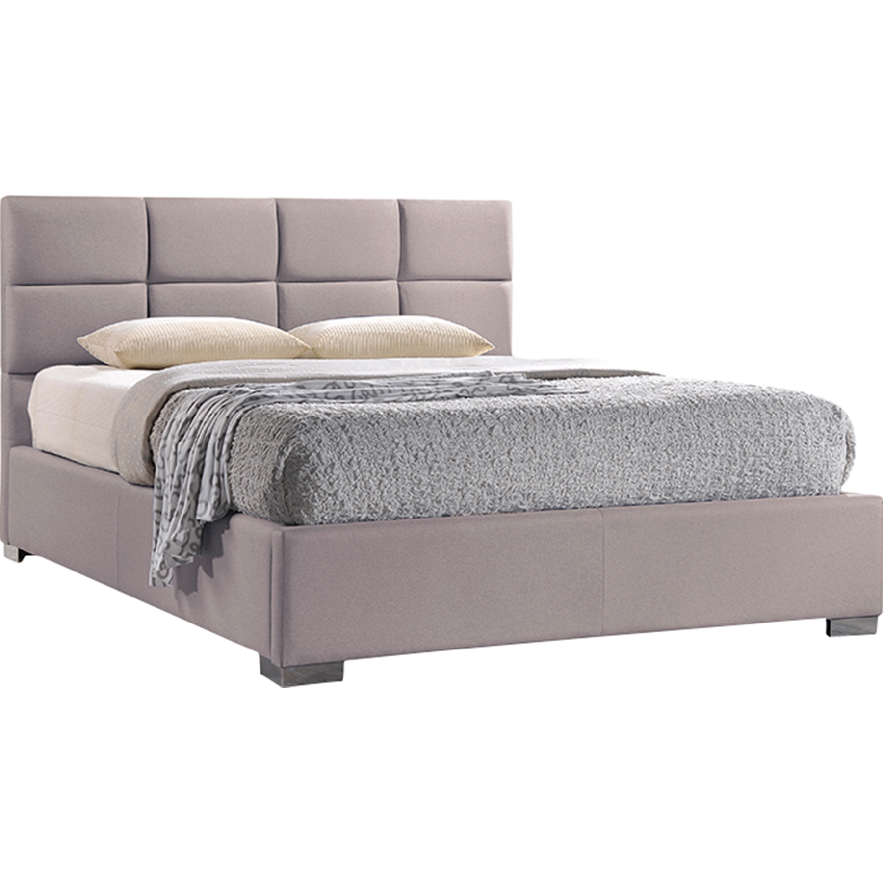 Sophie Upholstered Platform Bed - Tufted 