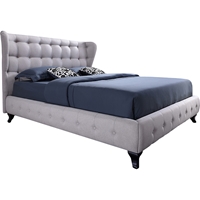 Bellissimo Fabric Upholstered Platform Bed - Button Tufted 