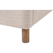 Germaine Fabric Platform Bed - Grid Tufted, Beige - WI-BBT6569-BEIGE