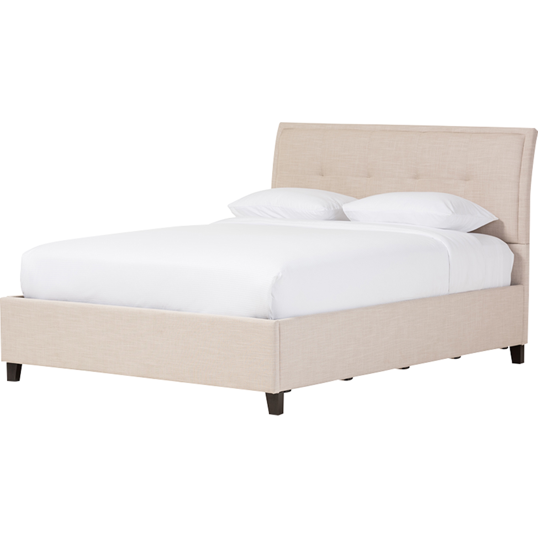 Lea Queen Storage Platform Bed - Beige 