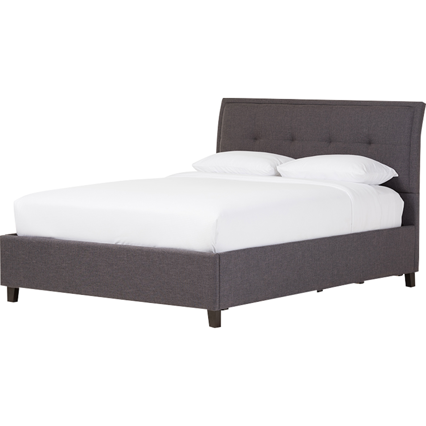 Lea Queen Storage Platform Bed - Dark Gray 