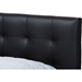 Mitchell Platform Bed - Faux Leather Headboard, Grid-Tufting - WI-BBT6652-BED-FL
