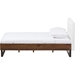 Mitchell Platform Bed - Faux Leather Headboard, Grid-Tufting - WI-BBT6652-BED-FL
