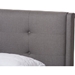 Reena Platform Bed - Built-In Bench, Button Tufted - WI-BBT6654-BED