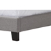 Benjamin Linen Upholstered Twin Arched Bed - Nailhead, Gray - WI-BENJAMIN-TWIN-GRAY