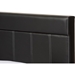 Solo Faux Leather Full Platform Bed - Black - WI-BSL099-FULL-BLACK