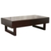 Geneva Dark Brown Coffee Table with Hidden Storage - WI-C042-WE