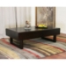 Geneva Dark Brown Coffee Table with Hidden Storage - WI-C042-WE