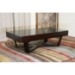 Colfax Wenge Wood Coffee Table with Storage - WI-C125-WE