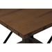 Herzen 1 Shelf End Table - Antique Black and Brown - WI-CA-1117-ET