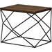 Stilo Rectangular End Table - Brown/Black - WI-CA-1135-ET