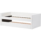 Risom Faux Leather Twin Daybed - Trundle Bed, White