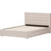 Rene Fabric 4 Drawers Storage Platform Bed - Button Tufted, Brown - WI-CF8497-BROWN-BED