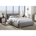 Camile Fabric Upholstered 4 Drawers Storage Platform Bed - Tufted, Gray - WI-CF8545-GRAY